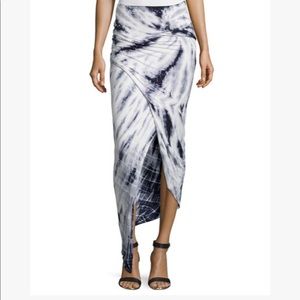 Young Fabulous & Broke tie-dye wrap maxi skirt xs
